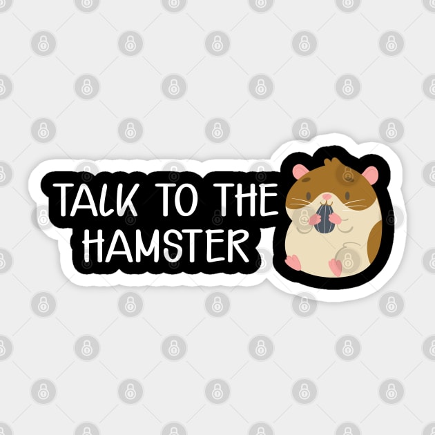 Hamster - Talk to the hamster Sticker by KC Happy Shop